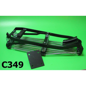 Asientos Dobles de Cuero con Soporte Trasero para Motocicletas Lambretta LI Special SX DL Serveta - Product Image 2