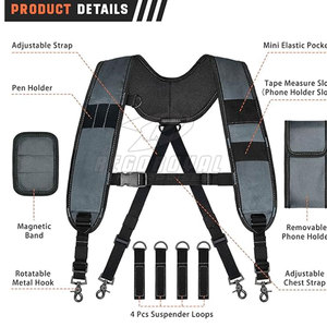 Custom Logo Men <b>Suspenders</b> OEM ODM with Adjustable Straps <b>Suspenders</b> Made Spandex / Polyester - Product Image 6