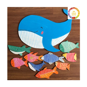 Mini décoration de poisson en bois faite à la main pour collectionneurs bureau à domicile intérieur côtier Patio jardin porche ou magasins de cadeaux - Product Image 3