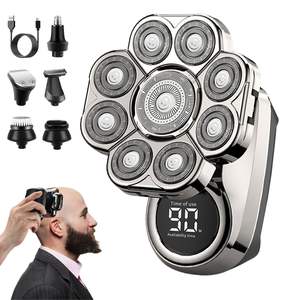 Rasoir Électrique à Lames Flottantes 9D, Rechargeable Sans Fil, Affichage LED, pour Rasage Corporel Humide/Sec, Certifié IPX7 - Product Image 4