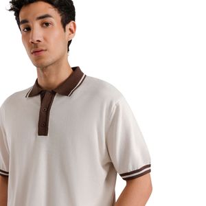 Polo de Punto Elástico de Alta Calidad, Acrílico, Sólido, Casual, Bordado, para Golf, Manga Corta, Informal, para Hombre, Verano - Product Image 6
