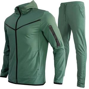 Trajes deportivos personalizados para correr para hombre, chándal liso ajustado de 2 piezas - Product Image 3