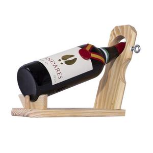 Porte-bouteille en bois artistique conçu pour améliorer le rangement des bouteilles tout en ajoutant une touche esthétique - Product Image 1