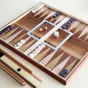 Superior Wooden <b>Backgammon</b> <b>Set</b> Handcrafted with Smooth Finish Low MOQ - Product Image 1