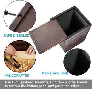 Urns for Human <b>Ashes</b> Adult Male Female Wooden Tree of Life Urns <b>Box</b> and Casket for <b>Ashes</b> Men Women Child <b>Pets</b> Cat Dog Urn - Product Image 6