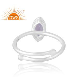 Anillo de piedras preciosas de amatista Rosa Natural de Plata de Ley 925 más vendido, joyería personalizada para mujer, regalo para ella - Product Image 2