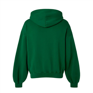 Sweat-shirt à capuche uni vert d'hiver avec poche avant, doux, en molleton 100% coton, décontracté, pour hommes et femmes, streetwear - Product Image 4