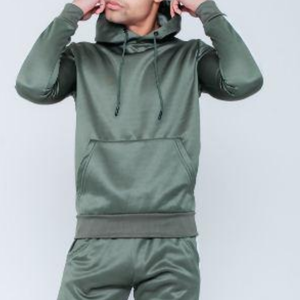 Conjunto Deportivo Personalizado para Hombre con Sudadera con Cremallera y Pantalones Deportivos Super Ajustados, Transpirables, 100% Algodón, para Invierno, Talla Grande - Product Image 2