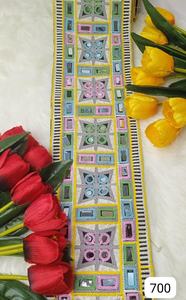 Rubans et lacets brodés à la machine sur mesure dans des motifs floraux et dans treize couleurs vives et éclatantes pour les robes de mariée. - Product Image 2