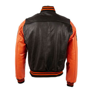 Veste universitaire en cuir de haute qualité manches en cuir et veste de Baseball en laine 2025 veste universitaire sororité universitaire - Product Image 4