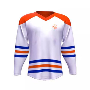 Maillot de hockey sur glace personnalisé 100% polyester pour adultes - Maillot de sport respirant et écologique avec taille personnalisée - Product Image 1