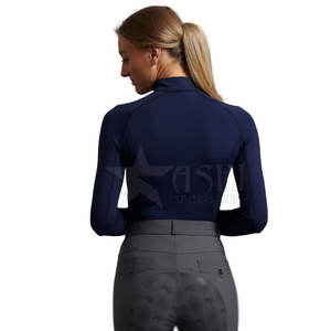 Couche de base personnalisée pour équitation chemise de spectacle d'équitation pour femmes chemise pour dames d'usine OEM pour la vente en ligne - Product Image 2