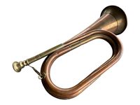 Antique Brass Bugle Horn With Beautiful Craftsmanship Perfect For Gifting Musicians And Cultural Music Collectors