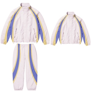 Chaqueta cortavientos de nailon con ribetes para hombre, estilo vintage, con cremallera, ligera, oversize, lisa, para jogging, modelo 2026 - Product Image 2