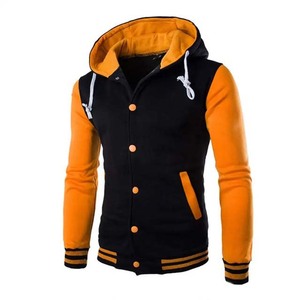Sudaderas con capucha para hombre de alta calidad, estilo informal, básico de lana de algodón de invierno con bolsillo de dos colores, OEM personalizable - Product Image 6