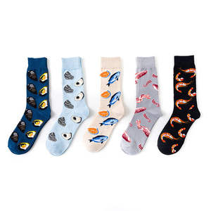 Patrones de impresión personalizados Calcetines de equipo Calcetines de algodón para hombres Mujeres Multi Color Casual Todos los días Vietnam ODM Venta al por mayor JZVINA Fábrica - Product Image 1