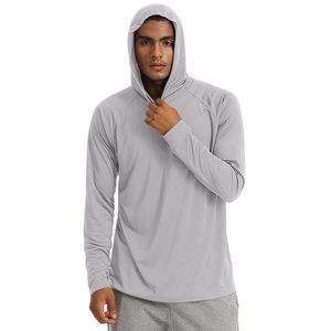 Personalizado en blanco de pesca con capucha camisas fabricante nuevo UPF 50 + UV ropa de pesca hombres baratos de manga larga ropa de pesca - Product Image 3