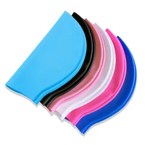 Tùy Chỉnh Mũ Bơi Silicone Dành Cho Người Lớn 120 Gram Mũ Bơi Lớn Với Logo Cho Phụ Nữ Bơi Mái Tóc Dài