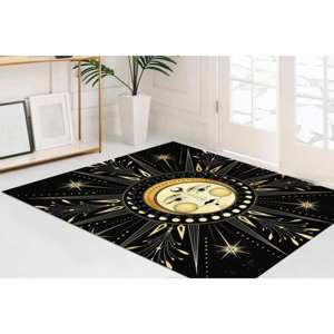 Tapis Zodiac Sun : Tapis d'astrologie moderne, tapis d'appoint antidérapant, tapis à poils doux - Product Image 2