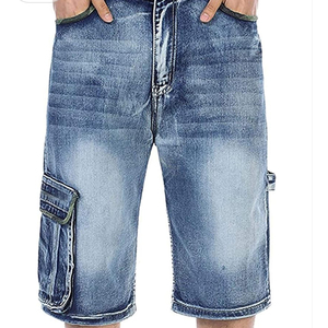 Customized Wholesale Men's Vintage Distressed Denim Shorts Casual Straight Style with Rivet Button <b>Decor</b> for <b>Summer</b> and Winter - Product Image 2