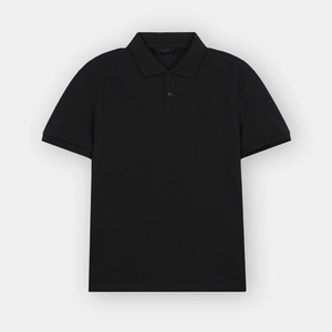 เสื้อโปโลผ้าฝ้าย100% ระบายอากาศได้ดีสำหรับผู้ชายเสื้อเจอร์ซี่แบบทึบด้านหน้าโลโก้ ODM - Product Image 1