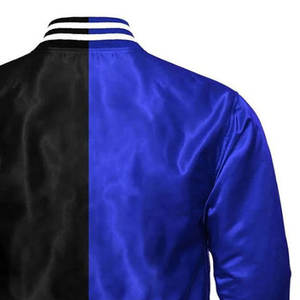 Vestes en satin imperméables de style streetwear pour hommes, dernière mode, service OEM, vente en gros, prix bas, veste de baseball pour homme - Product Image 6