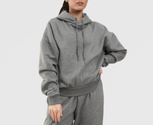 Custom Wholesale High weight trendy Casual <b>Women</b> Hoodie Sweatsuit Warm Pullover & Jogger <b>Pants</b> Tracksuit - Product Image 2