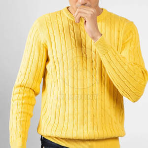 Homme Slim Fit tricoté pulls décontractés hiver hommes confortable épais respirant hiver pull col rond - Product Image 3