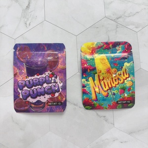 Petits mini sacs personnalisés en mylar 0.5g 1g 2g 3.5g hologramme <span class=keywords><strong>sac</strong></span> d'emballage à fermeture éclair anti-odeur - Product Image 4