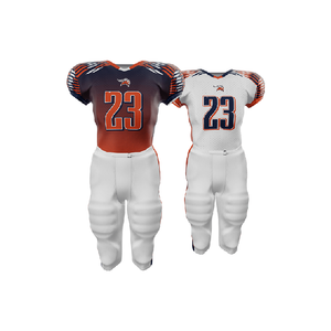 Conjunto de uniformes deportivos hechos a medida, camiseta de fútbol americano unisex para adultos y niños, diseño transpirable de talla grande - Product Image 1