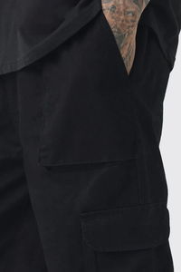 New Utility <b>Cargo</b> sweatpants <b>for</b> <b>Men's</b> With front & side <b>cargo</b> Pockets Mid Waist solid color <b>Joggers</b> Fit <b>Men's</b> Pants - Product Image 6