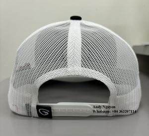 Custom Logo 6-Panel Mid Profile 112 Trucker <b>Golf</b> <b>Hats</b> Breathable <b>Waterproof</b> CVC Fabric Sport 3D Embroidery OEM Vietnam Headwear - Product Image 4