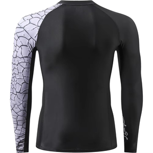 ชุดกีฬาคิกบ็อกซิ่งแบบยูนิเซ็กซ์ รับสกรีนโลโก้ เสื้อยืด MMA แบบยืดกระชับ กางเกงมวยไทย กางเกงรัดรูป กางเกงแรชการ์ด ชุดยูโด/บราซิลเลี่ยนยิวยิตสู สำหรับศิลปะการต่อสู้ - Product Image 2