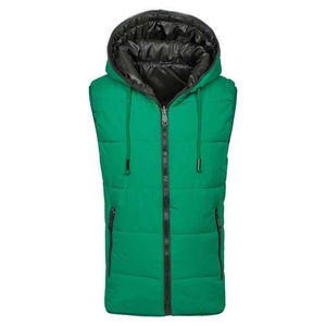 Chaleco Acolchado de Lona Casual para Hombre, con Cierre de Botones, Impermeable y Transpirable, Colores y Logotipo Personalizables, Venta al por Mayor - Product Image 1