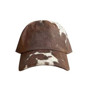 Casquette de baseball élégante en cuir de vachette - Chapeau en cuir véritable à motif animal - Cadeau de mode haut de gamme - Style western - Product Image 3