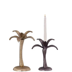 Metal Date Palm <b>Candle</b> <b>Holder</b> in Black Brass Finished Home Decoration <b>Taper</b> <b>Candle</b> <b>Holder</b> Wedding Decoration Metal <b>Candle</b> <b>Holder</b> - Product Image 1
