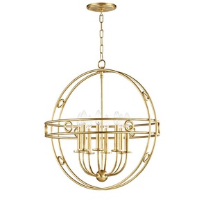 AK laiton cuivre fini métal suspendu suspension lumière décorative grande lumière pour la décoration intérieure de la maison et de l'hôtel - Product Image 2