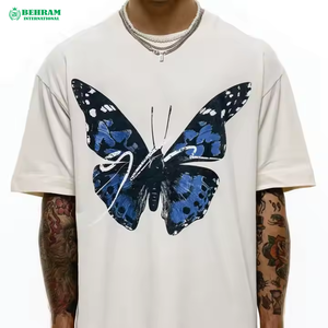 เสื้อยืดผู้ชายคุณภาพสูง ไซส์ใหญ่ ทรงหลวม ผ้าฝ้าย 100% แบบเรียบ รับผลิตจำนวนมาก สกรีนโลโก้ด้านหน้า พิมพ์ลายดิจิตอล แห้งเร็ว - Product Image 4