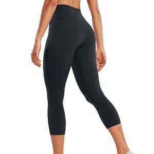 Comfortable Soft Gym Seamless Workout Pants High Waist 2025 Nylon Scrunch Butt Yoga <b>Leggings</b> With Side Pockets For Women - Product Image 2