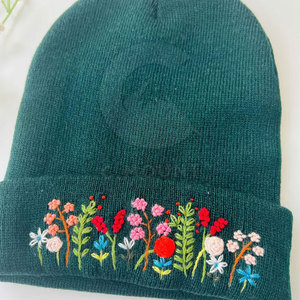 Vente directe d'usine bas quantité minimale de commande broderie bonnet chapeaux pas cher prix marque privée Jacquard broderie bonnet chapeaux pour la vente en ligne - Product Image 6