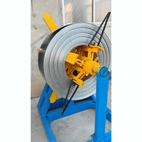 Ligne de production de formage de bobines de tôles métalliques robustes 3T/5T/7T/10T/12T avec dérouleurs hydrauliques et moteur facile à utiliser