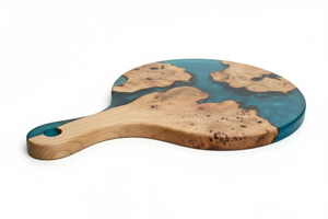 Juego de Tabla de Quesos y Tabla de Cortar de Madera Artesanal y Duradera |   Tablas de Cortar de Madera Maciza de Primera Calidad, Fáciles de Limpiar, Forma Rectangular - Product Image 2