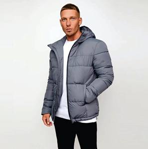 Chaqueta acolchada de invierno personalizada de alta calidad para hombre, Parka de lana gruesa y cálida, ropa de calle con estampado y cierre de cremallera, ropa de abrigo informal con burbujas - Product Image 4