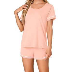 Tendance tenue été survêtement confortable facile à porter 100% coton cordon ceinture été survêtements - Product Image 1