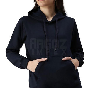 เสื้อฮู้ดผ้าฝ้าย100% สำหรับผู้หญิง, เสื้อผ้าลำลองระบายอากาศได้ดี - Product Image 1