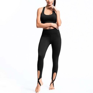 Customized Design Yoga Suit Sport Beautiful Back Hollow Design Bra and Yoga <b>Leggings</b> Pants Yoga Set - Product Image 5