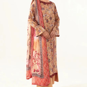 Summer Fashion 2025 Pakistanais Women's Wear Designer Lawn Dress Prêt à porter Salwar Kameez Dress trois pièces lawn suit for girls - Product Image 1