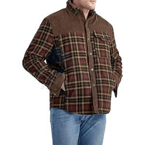 Chemise-veste à manches longues pour homme, doublée en sherpa, chaude, en flanelle à carreaux, en polaire, manteau d'hiver décontracté, boutonné, lourd, pour le froid - Product Image 3