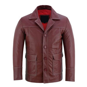 Ropa de hombre de alta calidad 2025, el mejor Material de calidad, producto portátil hecho a mano, chaquetas de cuero transpirables para hombre, servicio OEM - Product Image 1