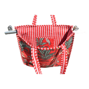 Bolso de mano de algodón acolchado indio para mujer, bolso de hombro estampado elegante para viajar, bolsos de mano de moda - Product Image 2